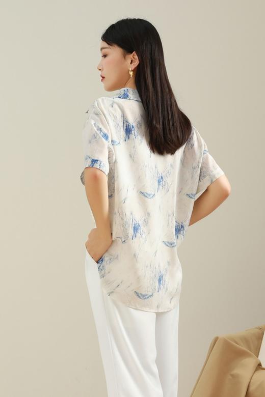 LNNNS 米色涂鸦印花衬衫 12706 商品图3