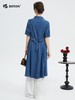 波顿女士春夏季冰爽牛仔连衣裙美式休闲高级感时尚裙子LD252224 商品缩略图2