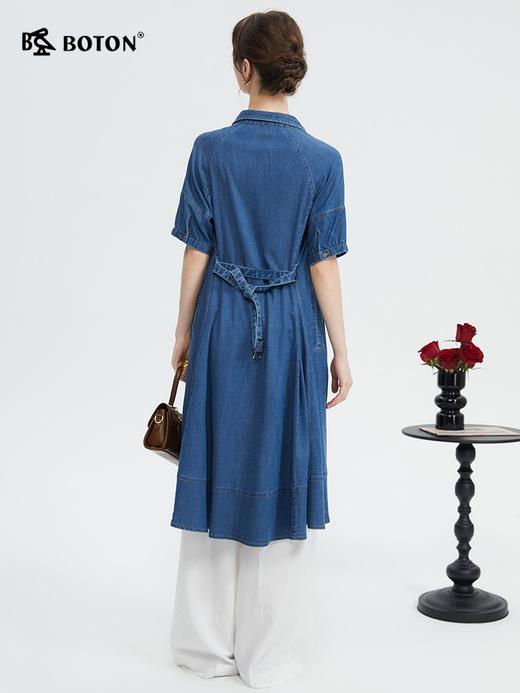 波顿女士春夏季冰爽牛仔连衣裙美式休闲高级感时尚裙子LD252224 商品图2