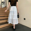 P&X设计师女装夏季蕾丝蛋糕裙褶皱半身长裙 824207680 白色 商品缩略图3