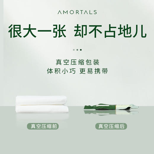 【5包装】尔木萄 出差旅行独立包装一次性真空压缩浴巾加大加厚 1片/包 商品图2