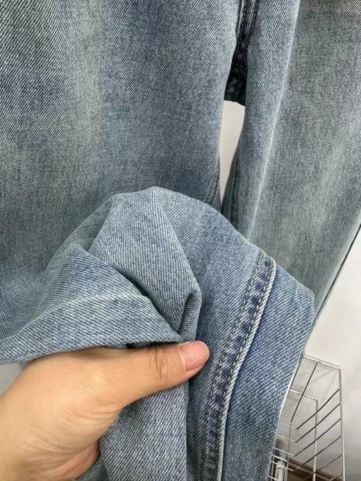 老米优品🎈篙端款！为夏日而生的，莱赛尔天丝牛仔裤《九分直筒微阔腿牛仔奶奶裤》巨舒服，显腿长 !  K240612A 商品图7