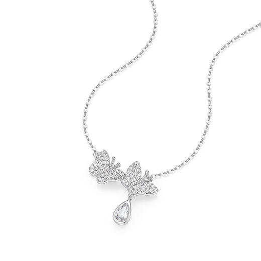 卡蒂罗/KADER 蝴蝶白露项链 925银灵动蝴蝶造型流苏吸睛设计可调节锁骨链 温柔百搭仙气款配饰 送女友 闺蜜同款 商品图1