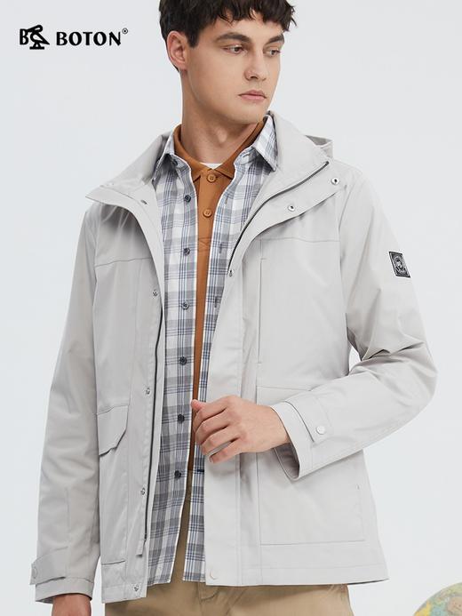 波顿春夏工装风连帽外套高端美式休闲防水放油防污夹克MJ003124 商品图5