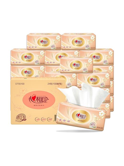心相印金装经典系列24包100抽3层塑装纸面巾 商品图1