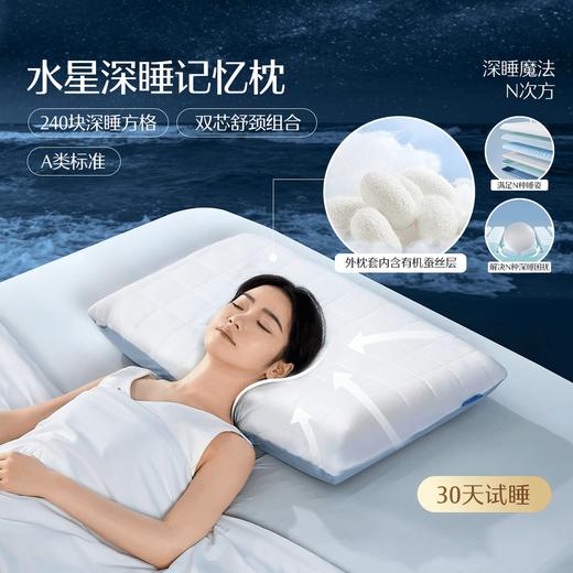 水星家纺A类慢回弹记忆枕透气枕头床上用品 商品图2