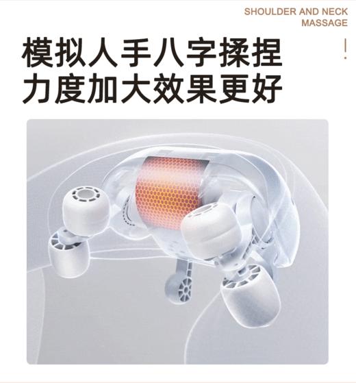 3D仿真人手揉捏肩颈按摩器~✅两种按摩模式 ✅2000MAH 续航力 ✅2档力度可轻重选择 ✅可拆布套 ✅无线自由按摩|休闲宅家好搭档~肩背带式设计解放双手！肩颈、斜方肌、腰腹，想按哪里按哪里！ 商品图11