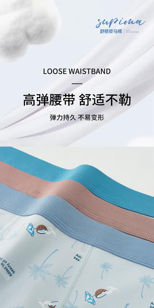 男士皮马棉净色印花包头明筋内裤7792/7793/7795/6647/8750/6656/9569/7815 商品图8