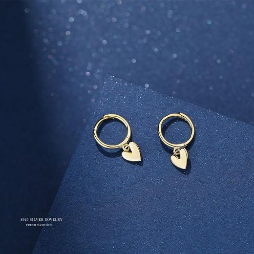 【简爱】S925银爱心耳饰【YXS-E2328】 商品图1