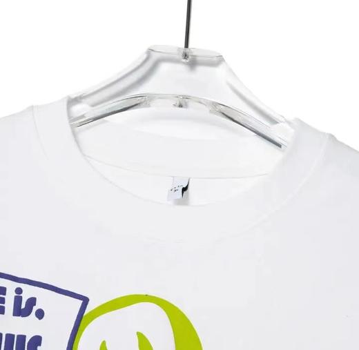 骷髅设计上衣短袖休闲情侣春夏季宽松潮流印花发泡百搭T恤 商品图2