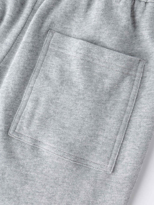 COCO ZONE 100棉简约休闲裤百搭松紧腰直筒裤CC1B1355 商品图6