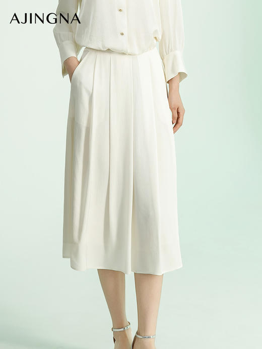 【商场同款】阿菁娜2024夏季新款中长款A字半裙A30X113031 商品图2