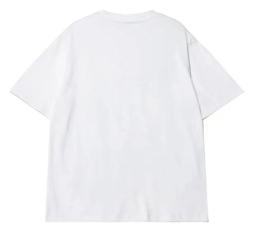 骷髅设计上衣短袖休闲情侣春夏季宽松潮流印花发泡百搭T恤 商品图1