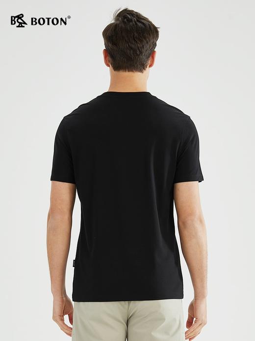 [爽滑透气]波顿春夏男士圆领纯色棉短袖莫代尔T恤高端MT965223 商品图6