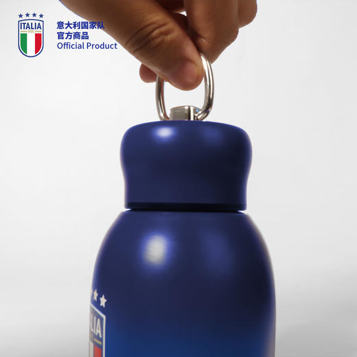 【官方正版】意大利国家队| 深蓝渐变队徽迷你保温杯欧洲杯助威周边 商品图3