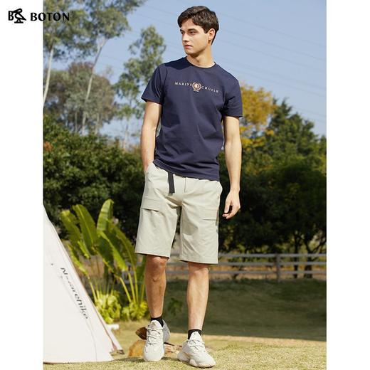 【吸湿透气】波顿春夏男士字母户外休闲短袖运动简约T恤衫MT937223 商品图6