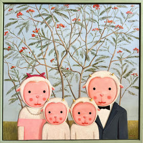 杨媛媛《全家福—凤凰木》原作