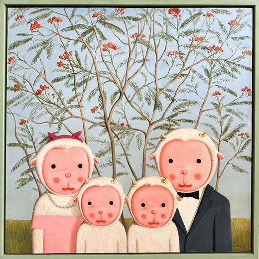 杨媛媛《全家福—凤凰木》原作 商品图0