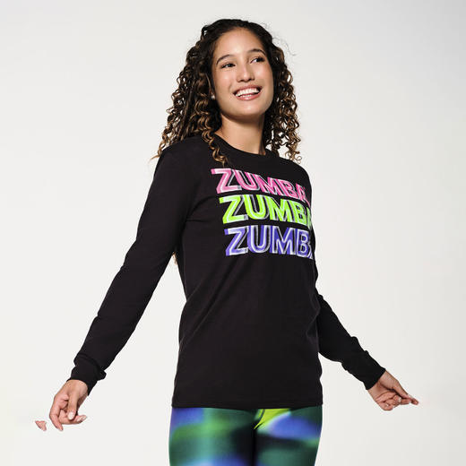 【乐刻甄选】尊巴热带雨林系列字母新款长袖Z3T000207 商品图2