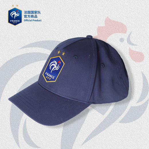 【官方正版】法国国家队 |深蓝色队徽刺绣棒球帽姆巴佩欧洲杯周边 商品图1