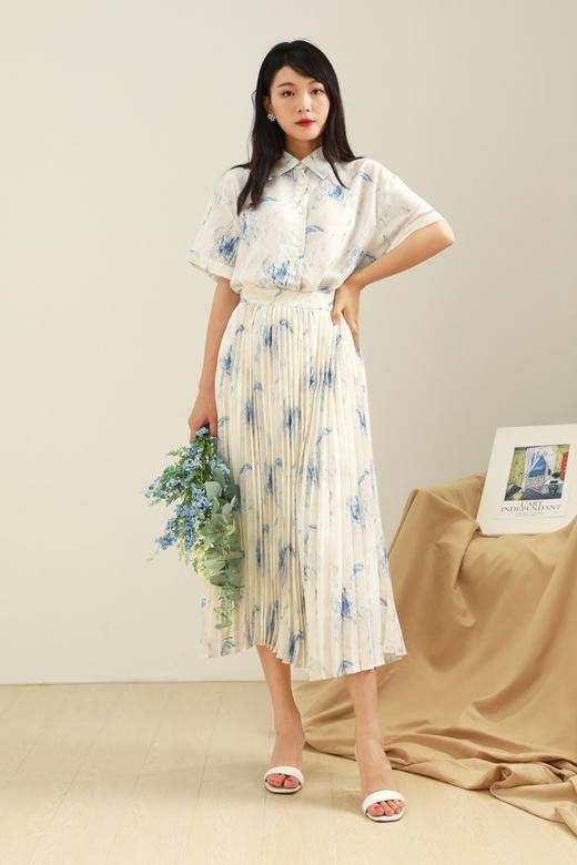 LNNNS 米色涂鸦印花衬衫 12706 商品图1