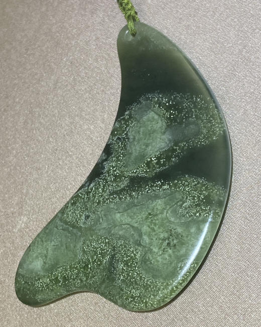 和田玉（青玉）挂件--刮痧板 商品图3