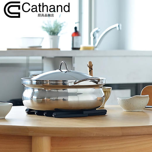 【样品特惠5折，最后2个无货退款】日本进口316不锈钢下村不锈钢汤锅双耳锅炖锅家用电磁炉26cm 商品图5