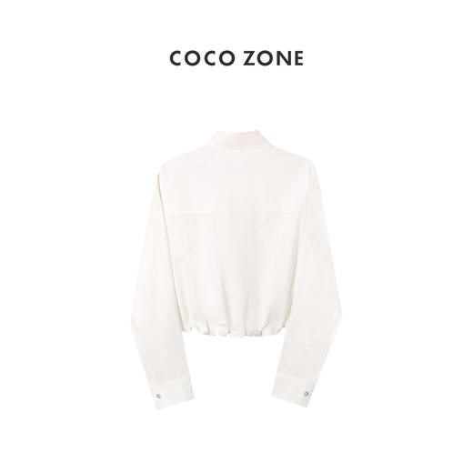 COCO ZONE新款夏季系腰时尚休闲百搭衬衫 23C29063 商品图1