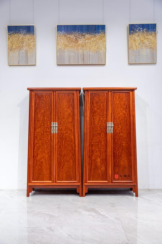 红桥红  家具严选  缅甸花梨（大果紫檀）【179 嘉木堂明式素面 圆角柜 】 商品图0