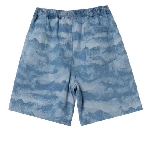 K16扎染短裤ins港风直筒休闲中裤夏季宽松外穿潮牌嘻哈五分裤 商品图1