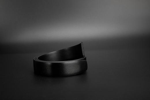 皮尔卡丹皮带男真皮腰带不锈钢高级感花纹自动扣格子个性裤腰带商务牛皮裤带 商品图6