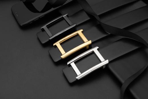 皮尔卡丹皮带男真皮都市休闲不锈钢板扣高级轻奢裤腰带商务三色牛皮裤带 商品图1