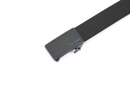 皮尔卡丹皮带男真皮合金自动扣高级轻奢黑蓝色裤腰带商务牛皮裤带 商品图9