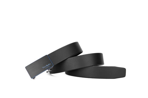 皮尔卡丹皮带男真皮合金自动扣高级轻奢黑蓝色裤腰带商务牛皮裤带 商品图5