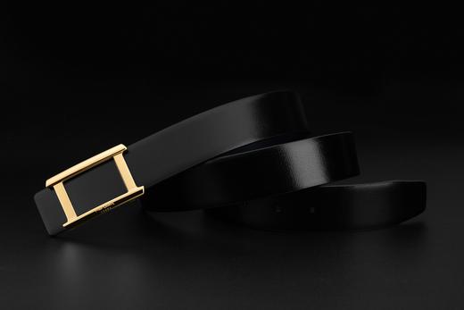 皮尔卡丹皮带男真皮都市休闲不锈钢板扣高级轻奢裤腰带商务三色牛皮裤带 商品图6