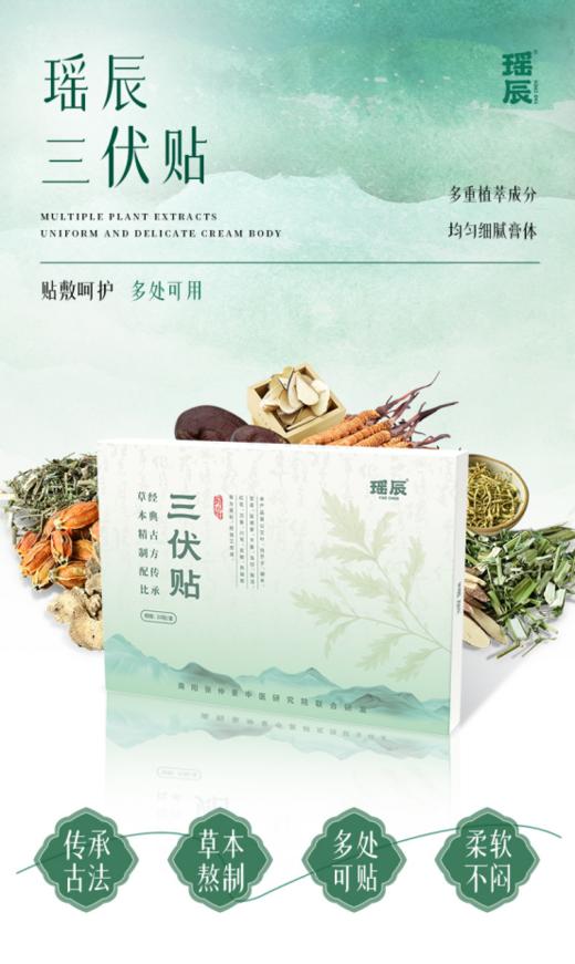 ✌【到手6盒】瑶辰三伏贴：南阳张仲景中医研究院联合研发🌿 商品图0