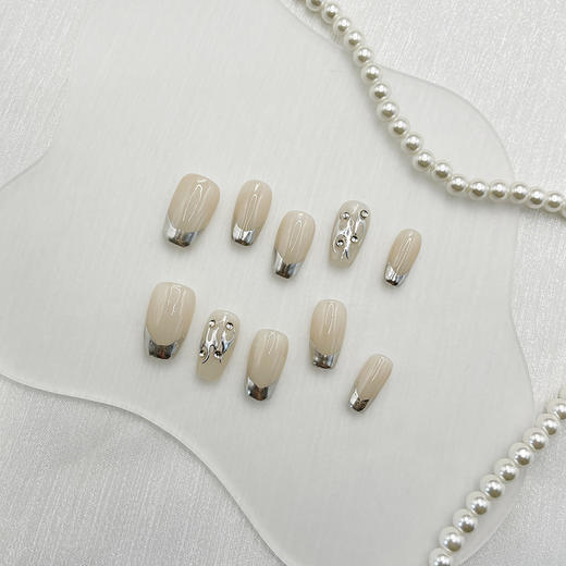 手工穿戴甲爆款高级温柔腮红可拆卸晕染ins_ym 商品图8