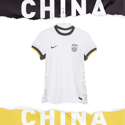 小李子NIKE耐克24/25中国队客场球迷版球衣短袖成人女FJ4329-100 商品图1