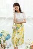 L.Fleuri 气质雪纺百合印花半裙 13083 商品缩略图5