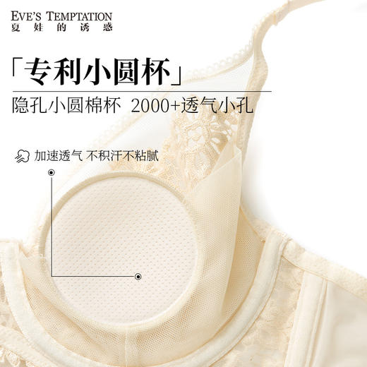 【蜜恋】夏娃的诱惑内衣女2026新款薄款大胸显小防下垂性感蕾丝文胸 商品图2