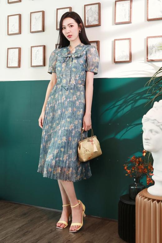 L.Fleuri 复古甜美花卉连衣裙 13209 商品图1