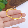 【限时克减150元】足金999.9 #儿童/宝宝 古法半实心素圈推拉单只童镯（面宽约2.2-2.6mm，厚约2.4mm）(ANWZGFTZ00002)（预售产品下单后不退款不退货不换货不补差价） 商品缩略图2