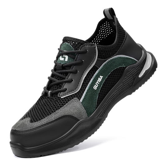 劳保鞋男防砸防刺安全鞋夏季透气钢包头实心底耐磨功能鞋 商品图0