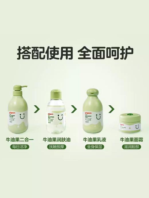 贝亲牛油果乳霜面霜宝宝婴儿润肤乳抚触油/PIG-IA295 商品图4