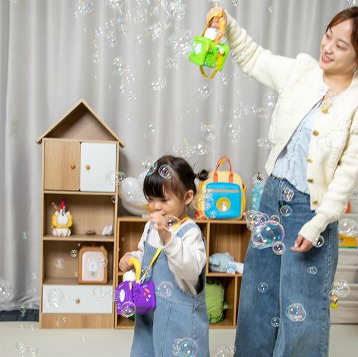 【新品福利 👑下单加赠10包浓缩泡泡液！】GWIZ顽学全自动手持式泡泡机 儿童户外手持背包式玩具 商品图3