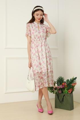 ELLA JADE 改良旗袍花朵仙女连衣裙 12806