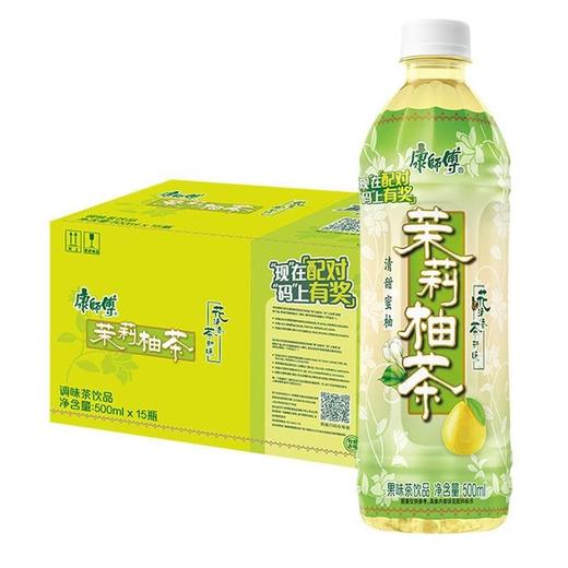 康师傅茉莉清茶蜜茶柚茶500ml*15瓶茉莉味饮料饮品量贩装整箱 商品图2