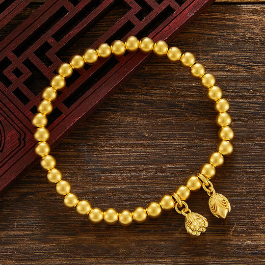 【限时克减150元】#两世欢 #小红书 古法两世欢手串圆珠(珠约5-5.5mm)手串(周长约16.5-17.5cm)(YGFSC00092-2)补差价）预售产品下单后不退款不退货不换货不补差价 商品图2