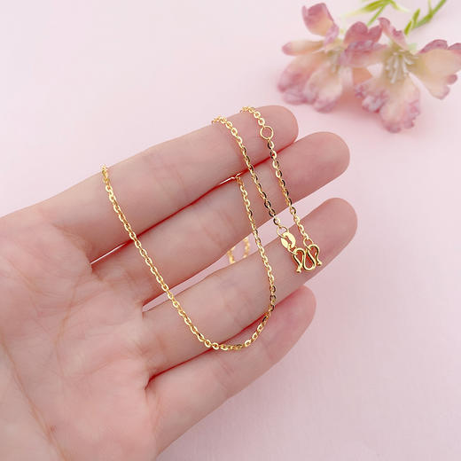 【限时克减150元】足金999 5G黄金17-18寸调节O字链项链(AG5GXL00016-4)（预售产品下单后不退款不退货不换货不补差价）（预售产品下单后不退款不退货不换货不补差价） 商品图1