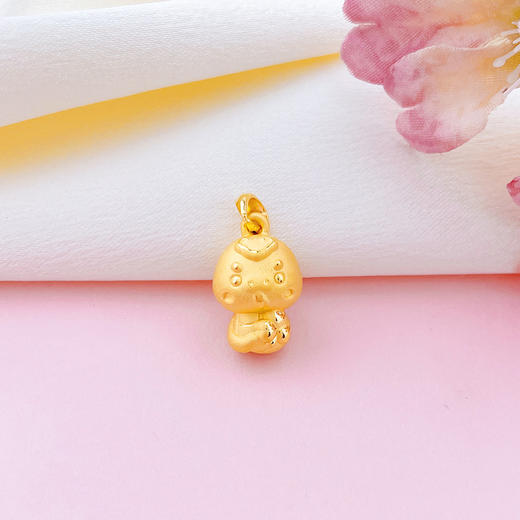 【限时7.5折】【定价黄金】足金 #儿童/宝宝 #蛇年新品 【精品】3D硬金空心蛇年生肖四叶草蛇宝宝吊坠(AR3DDZ00097)（预售产品下单后不退款不退货不换货不补差价） 商品图0